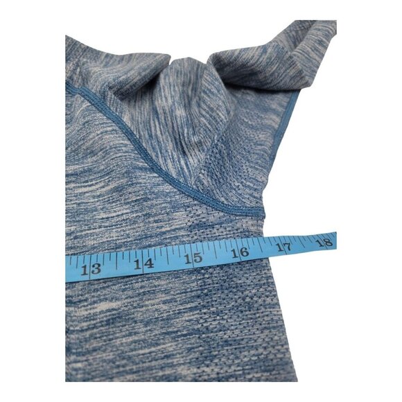 Lululemon Top Women 8 Blue Run Swiftly LS Space Dye Poseidon Heathere Athleisure - Picture 5 of 8